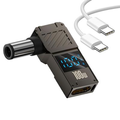 100W PD Power Charger Connector Tip (7.4 x 5.0mm Dell Big Head) with 100W/5A USB C Cable (1.5M)