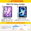 360 Degree Rotate Personalized Photo Case for iPad Air 11-inch M4 2026 / M3 2025 /M2 2024 with Pencil Holder,Custom Multi Photo Collage Picture Protective Cover,Clear Back Smart Sleep/Wake,Black view 2