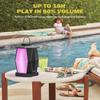 Inwa Outdoor Bluetooth Speakers, Linkable Wireless Speaker Up to 100 Speakers, IPX5 Waterproof, Beat-Driven Light Show, Seamlessly to Phone, TV Box, for Patio, Yard, Pool (MZ-320, 2 Pack) view 4