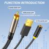 jiingekk Digital Sound SPDIF To 3.5mm Converters For Laptops Coaxial Spdif Adapter 3.5mm Output For Superior Sound view 4