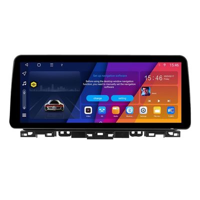 Kunfine Octa Core 8G+256G Car CarPlay Android Auto 12.3" QLED Display Navigation Stereo Touchscreen Headunit GPS Radio Pad Tablet Camera Media Player for KIA K3 2019-2022(high)
