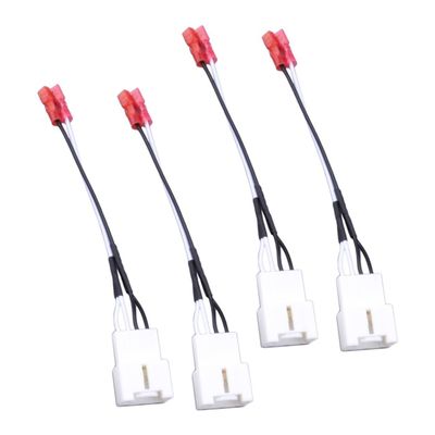 4Pcs Door Stereo Speaker Adapter Plug Wiring Harness Cable Compatible for Ford F150 F250 F350 F450 F550