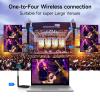 Wireless HDMI 4 Receivers and 1 Transmitter,200FT/60M 4K Decode 1080P Output,Plug and Play 2.4/5.8G @60Hz,Portable Multi-TVs Extender Kit, Multi-Screen Sync for Laptops to TVs/Monitors view 2