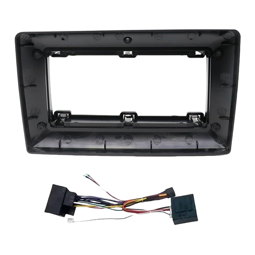 QIDALASER 9 Inch Car Stereo Panel Fascia Adapter with CANBUS Box Android Dash Fitting Panel Kit for Ford Mondeo C-MAX S-MAX Focus II Fusion (Frame Cable Canbus)