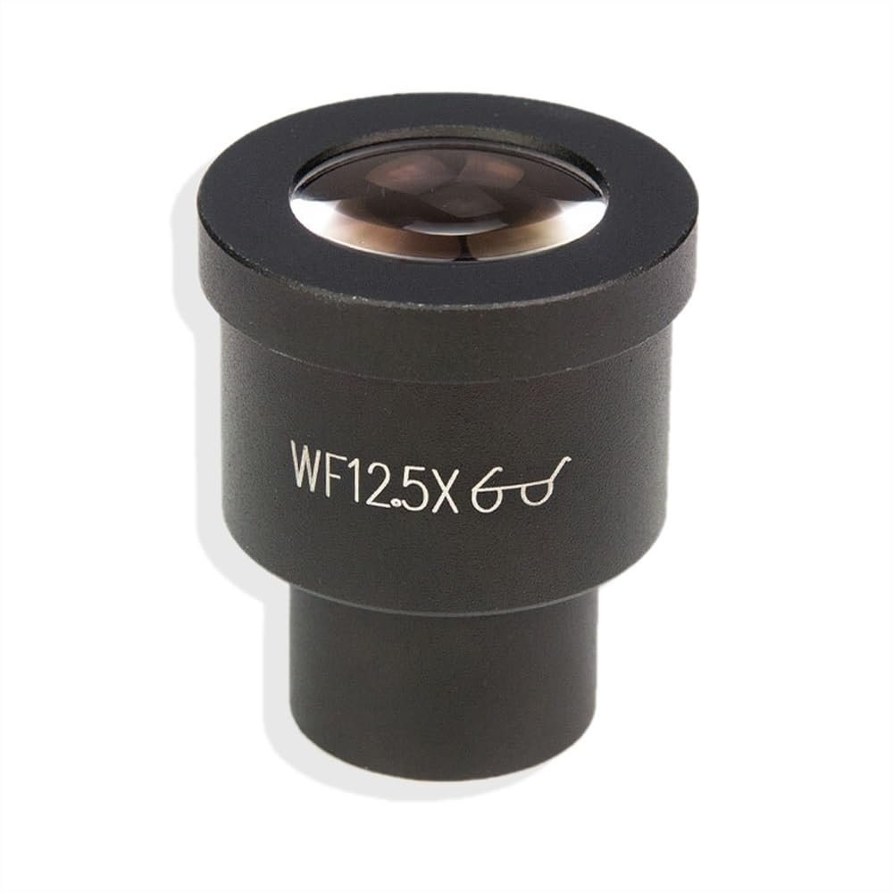JOEBO Microscope Kit Microscope Eyepieces 12.5X Metallographic Biological Microscope Eyepiece WF12.5X Wide Angle High Eye Relief Ocular 23.2mm Microscope Lens Adapters
