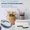 POPOBUY Embossing Label 1/2 Inch A521209 Compatible for DYMO 3D Plastic Emboss Tape 521209 White on Black, 12mm x 3m for Office Mate II 1540 154000, MoTEX E101 E404 Label Makers view 3