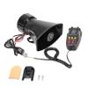100W 7 Tone Car Siren Horn PA System, 12V Emergency Vehicle Speaker with Microphone, Loud Warning Alarm Megaphone for Truck, Car, Motorcycle, SUV, Boat view 1