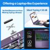 BABG Keyboard Case for iPad Air 13 inch(M3/M2)&iPad Pro 13(M5/M4),iPad Pro 12.9(6th/5th /4th/3rd Gen) Case with Keyboard,360 Rotatable,Toupad,Backlits,Pencil Charging-Midnight Purple view 4