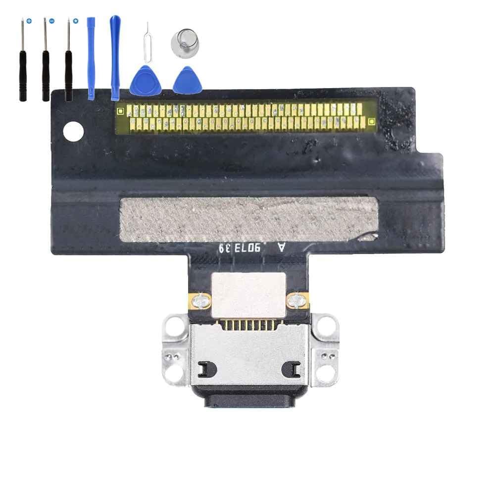 Eutoping USB Charging Port for Apple iPad Air 3 A2152 A2123 A2153 Black Dock Connector Charger Board Flex Cable Assembly Replacement with Tool