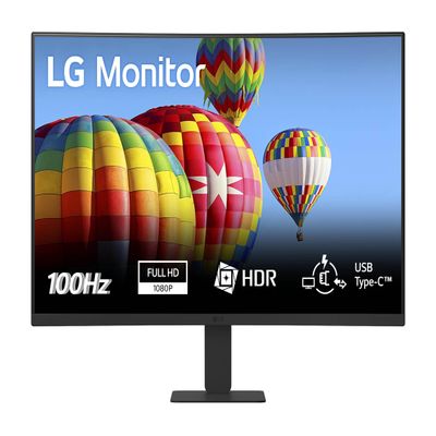 LG 27U421A-B 27 Inch Desktop PC Screen IPS Panel FHD Resolution (1920 x 1080), 5ms 100Hz, HDR 10, sRGB 99% (CIE1931), Tiltable, HDMI 2.0, USB-C (15W)