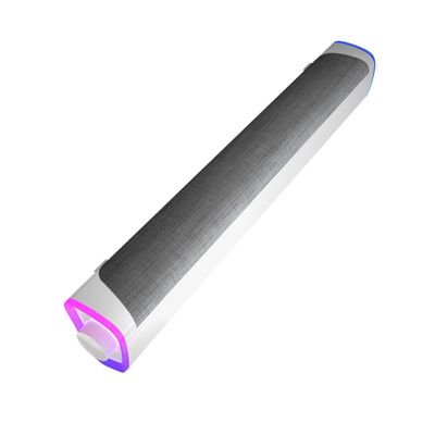 DOITOOL Pc Speakers White Mini Sound Bar for Desktop Gaming Soundbar 3D Surround Sound