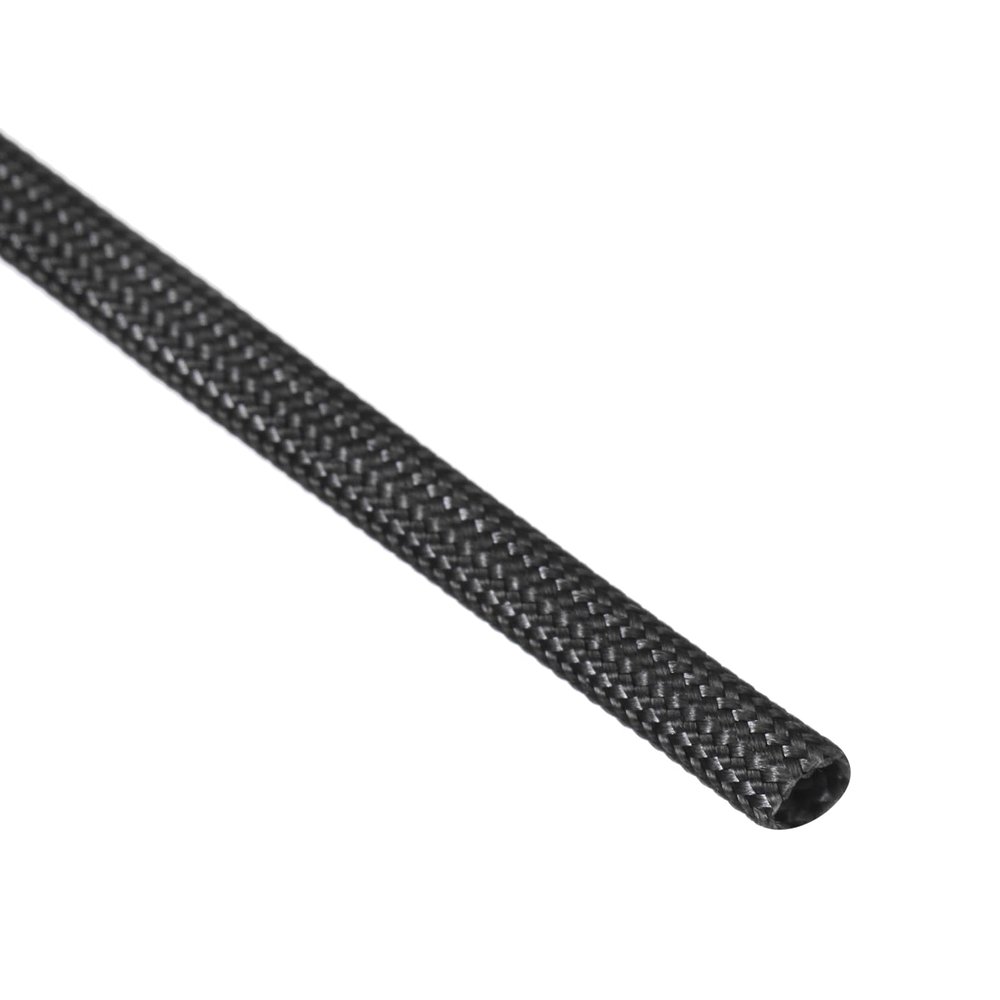 uxcell Insulation Braid Sleeving, 16.4Ft-1mm High Temp Fiberglass Sleeve Black