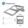 ADPVRLUQ Laptop Stand Aluminum Alloy Elevated Computer Desktop Heat Dissipation Non-Slip Stand view 2