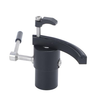 Automatic Tonearm Lifter, Adjustable Height Hydraulic Safety Raiser with Slider, Aluminum Alloy and Stainless Steel Material, Precision Control System, Compatible with (Black)