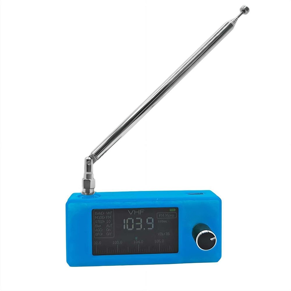 SI4732 Mini Portable Shortwave Radio Receiver, Mini Radio with 1.9" IPS Screen, ESP32-S3 Control, 0.5-108mhz FM AM (M W SW) LW SSB (LSB USB) Full Band Radio Receiver, Big Speaker & Best Reception