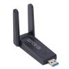 1200Mbps Dual Band USB Adapter, High Speed Transfer, Enhanced Performance with 180 Degree Rotatable Antenna, USB 3.0 Interface, 7 8 8.1 10 Compatibility view 1