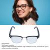 AI Translation Glasses, Real Time Video Smart Glasses Translator Anti Blue Light with Built in Mic Speaker, Portable AI Language Translator, for Travel Business view 3
