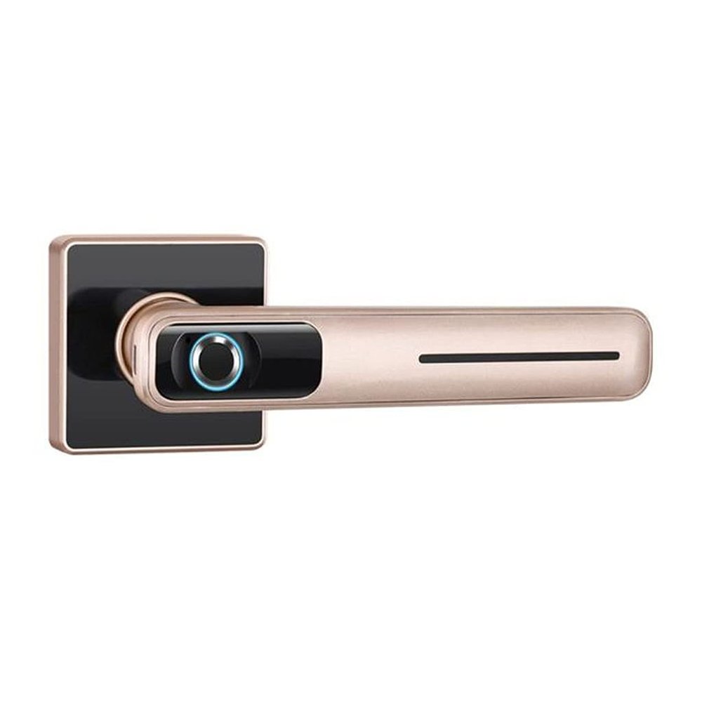 PNAWLLCF 1 Set Smart Electronic Door Lock Fingerprint Lock with Key for Home Kit(Gray)