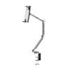 ADPVRLUQ Aluminum Alloy Portable Monitor Stand with 360 Degree Rotation Folding Arm Desktop Stand VESA Mount 15.6 17.3 Inch Extended Monitor(Clamp) view 1
