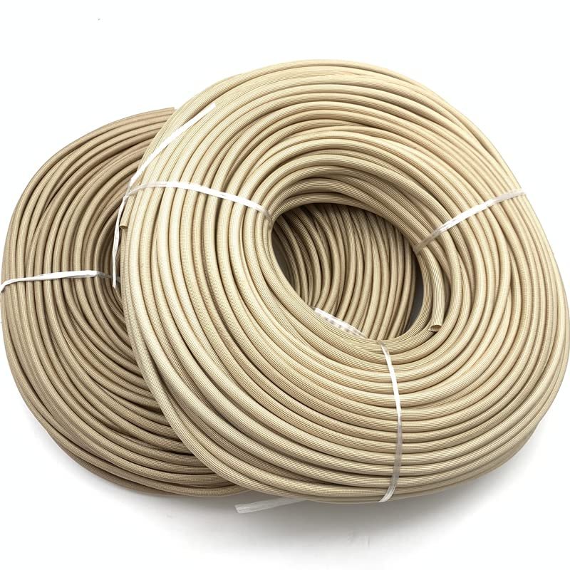 Braided Fiberglass Sleeve 800 Deg.C High Temperature Glass Soft Fiber Tube Sleeving Cable Protector(8MM*5M)