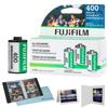 FUJIFILM 400 Color Negative Film (35mm Roll Film, 36 Exposures, 3-Pack) + BluebirdSales Photo Album, Photo Frames (10 Frames) + Microfiber Cleaning Cloth view 1
