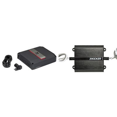 Kicker LX850.1, 46KISLOAD2 Smart Radio Interface, 850w Mono Class-D Subwoofer Amplifier with Smart Bass (51LX8501)