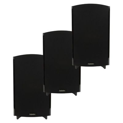 Definitive Technology ProMonitor 1000 Home Theater Bundle: 3-Pack of High-Performance 2-Way Satellite/Bookshelf Speakers (Black)
