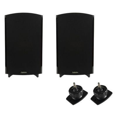 Definitive Technology Home Theater Bundle: 2X ProMonitor 1000 Speakers (Black) + Pro-Mount 90 Wall Brackets