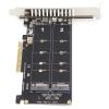 Adapter Card M.2 NVMe SSD to PCIE X8 M Key Hard Drive Converter Reader Expansion CardPH45 Supports PCIE 3.0 PC Adapter CardM.2 AdapterDual M.2 PCIE AdapterHard Drive view 3