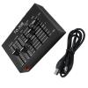 Compactly Metal Sound Premplifier with Phono Plugs and Adjustable Volumes Balances Control Phono Plugs Input and Output view 3