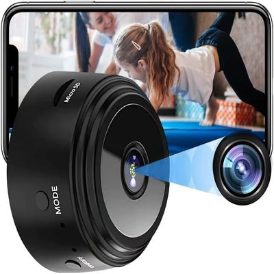 Thcbme Spy Camera Hidden Camera, 1080P HD WiFi Camera - Mini Nanny Cam with Night Vision & Motion Detection - Indoor/Outdoor Wireless Cameras for Home, Car, Baby & Pet Monitoring