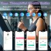 Anarow Smart Ring for Women  Fitness Tracker Ring with Heart Rate, SpO2, Blood Pressure, Sleep Monitoring, Step & Calorie Counter, No Subscription Fee, iOS & Android Compatible (Silver, 9) view 3