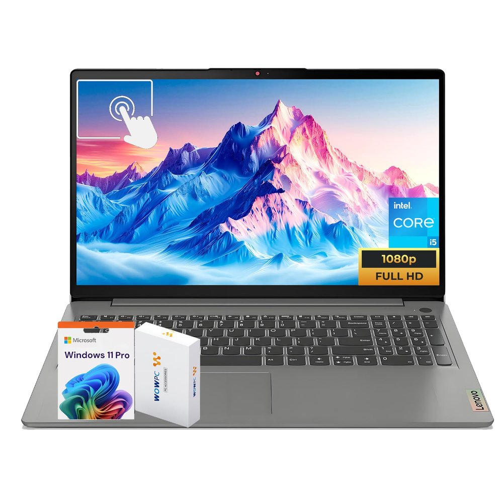 Lenovo IdeaPad 3i Touchscreen Laptop, Intel Core i5-1135G7 Processor, 20GB RAM, 1TB PCIe SSD, 15.6" FHD 1080p Anti-Glare IPS Touch Display, WiFi 6, HDMI, Windows 11 Pro, WOWPC Recovery USB