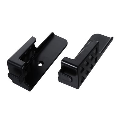 Veemoon Phone Holder Wall Mount Adjustable Tablet Stand Black Abs Material Easy Install No Marks