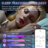 Anarow Smart Ring, Activity Fitness Tracker Ring for Women Men, Monitoring of Pedometer, SpO2, Sleep Quality, Heart Rate, No Subscription Fee, for iOS & Android (Silver 8) view 2