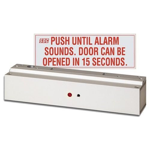 1581SNDV 1581S Series Mini Integrated Delayed Egress Lock, NFPA 101, Fixed 15-Second Egress Delay, Dull Aluminum