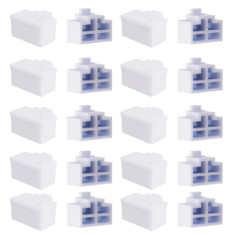 FOCMKEAS RJ45 Plug Protective Cover 20 Pcs Anti-Dust Protector Caps, Plug Protector Caps for RJ45 Female Ports and Computers Transparent Silica Gel