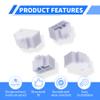 FOCMKEAS RJ45 Plug Protective Cover 20 Pcs Anti-Dust Protector Caps, Plug Protector Caps for RJ45 Female Ports and Computers Transparent Silica Gel view 3