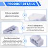 FOCMKEAS RJ45 Plug Protective Cover 20 Pcs Anti-Dust Protector Caps, Plug Protector Caps for RJ45 Female Ports and Computers Transparent Silica Gel view 4