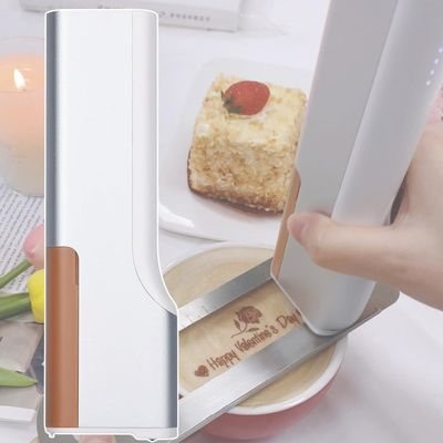 Mini Portable Handheld Inkjet Printer, Food & Coffee Printer for Custom Prints on Cakes, Bread, and More, App-Controlled, Black