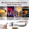 Mini Portable Handheld Inkjet Printer, Food & Coffee Printer for Custom Prints on Cakes, Bread, and More, App-Controlled, Black view 2