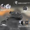 Bebaimis Camera Clip for Backpack, Black, Aluminum Alloy, 66 lbs Capacity, Backpack Strap Mount, One-Hand Operation, Hand Free, Lightweight, Non-Slip view 2