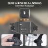 Bebaimis Camera Clip for Backpack, Black, Aluminum Alloy, 66 lbs Capacity, Backpack Strap Mount, One-Hand Operation, Hand Free, Lightweight, Non-Slip view 3