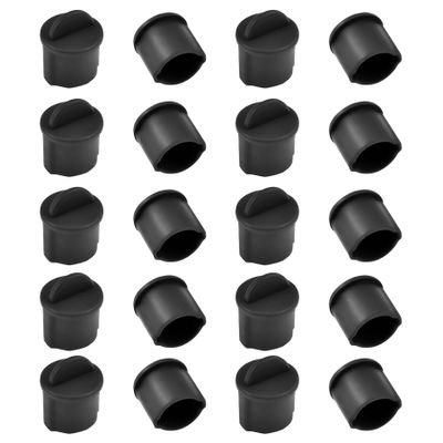 FOCMKEAS BNC-A Plug Protective Cover 20 Pcs Anti-Dust Protector Caps, Plug Protector Caps for BNC-A Female Ports and Computers Black Silica Gel