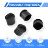 FOCMKEAS BNC-A Plug Protective Cover 20 Pcs Anti-Dust Protector Caps, Plug Protector Caps for BNC-A Female Ports and Computers Black Silica Gel view 3