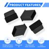 FOCMKEAS USB2.0 Plug Protective Cover 20 Pcs Anti-Dust Protector Caps, Plug Protector Caps for USB2.0 Male Ports and Computers Black PE view 3