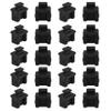 FOCMKEAS SFP-B Plug Protective Cover 20 Pcs Anti-Dust Protector Caps, Plug Protector Caps for SFP-B Female Ports and Computers Black Silica Gel view 1