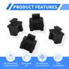 FOCMKEAS SFP-B Plug Protective Cover 20 Pcs Anti-Dust Protector Caps, Plug Protector Caps for SFP-B Female Ports and Computers Black Silica Gel view 3