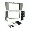 Double DIN Car Stereo Installation Kit Compatilble with Camry Solara (Silver) 2004, 2005, 2006, 2007, and 2008 for Factory Amplified Equipped Models view 1