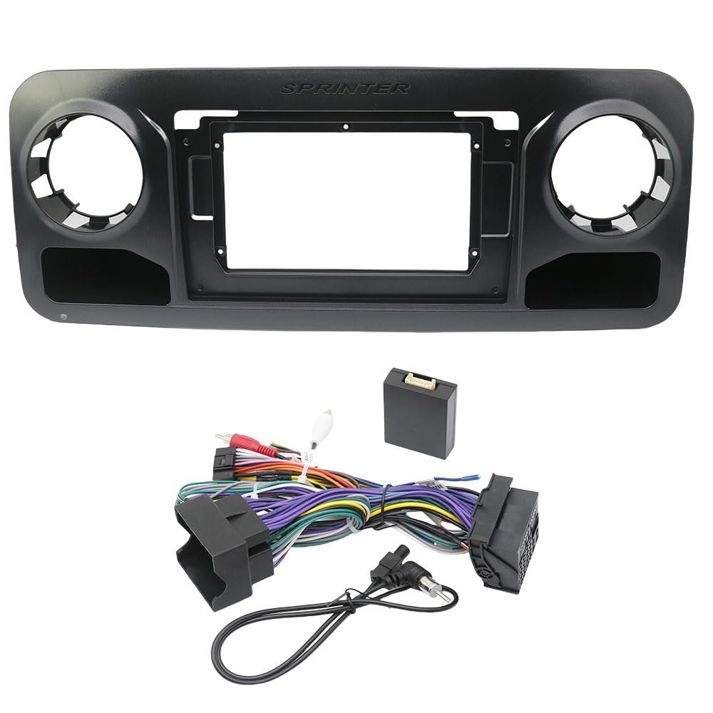 10.1 INCH 2 Din GPS MP5 Android Car Radio Fascia Stereo Dash Board Mount Frame for Benz Sprinter 2018+ (Frame Cable Canbus)